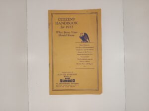 Citizen’s Handbook for 1932: What Every Voter Should Know (1932)