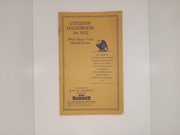 Citizen’s Handbook for 1932: What Every Voter Should Know (1932)