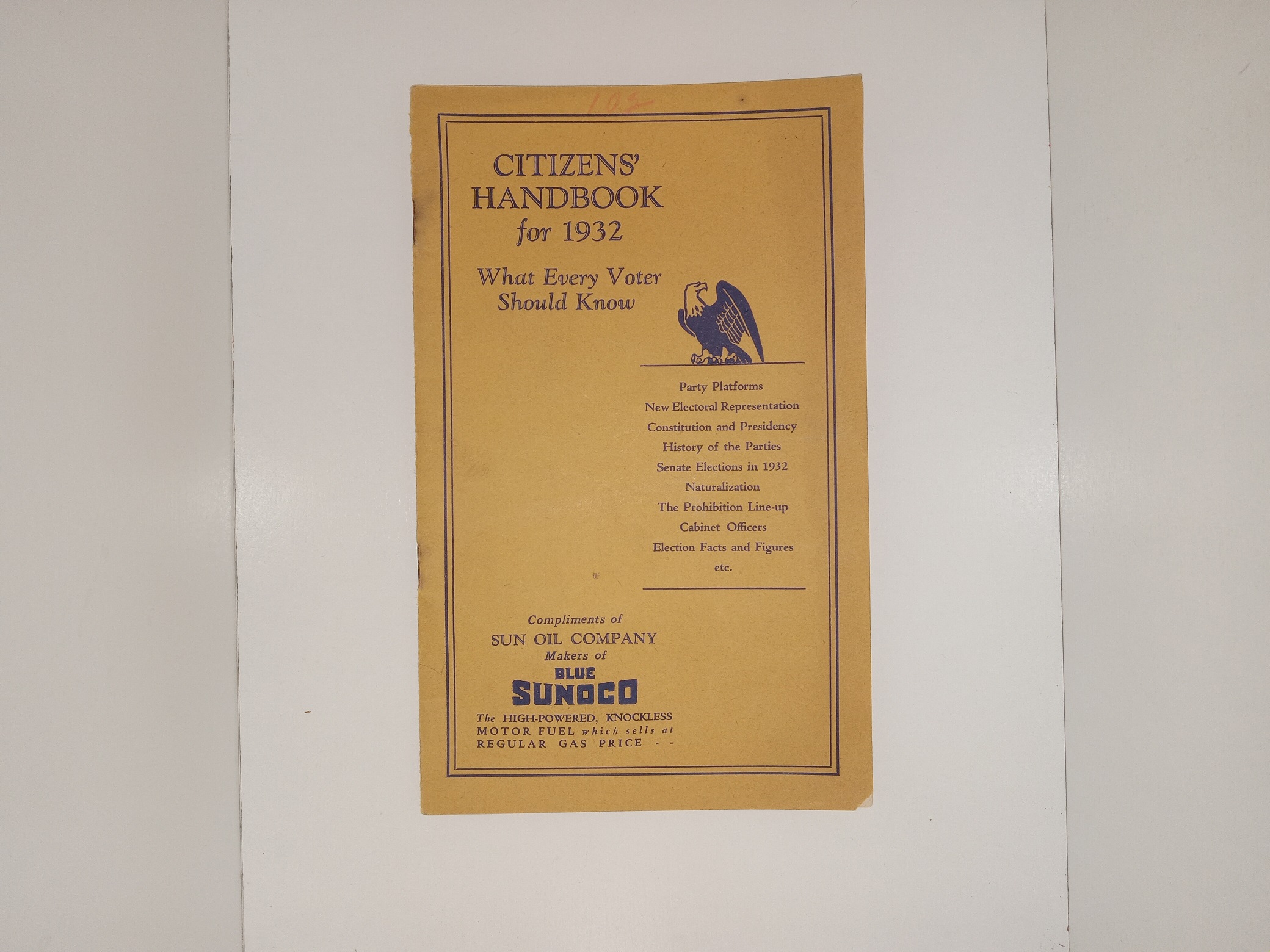 Citizen’s Handbook for 1932: What Every Voter Should Know (1932)