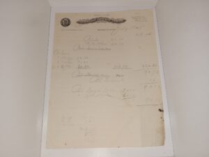 Single Sheet Notes on Company Stationary: Consolidated Implement Company, Salt Lake City, Utah (Dated July 15, 1895)
