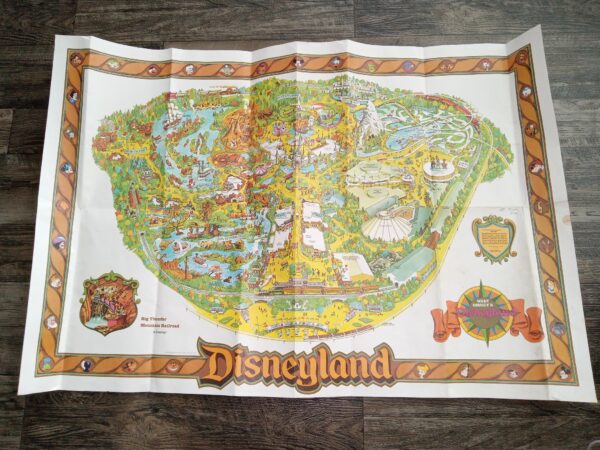 Walt Disney's Disneyland Map (44.5" x 30") (1955)