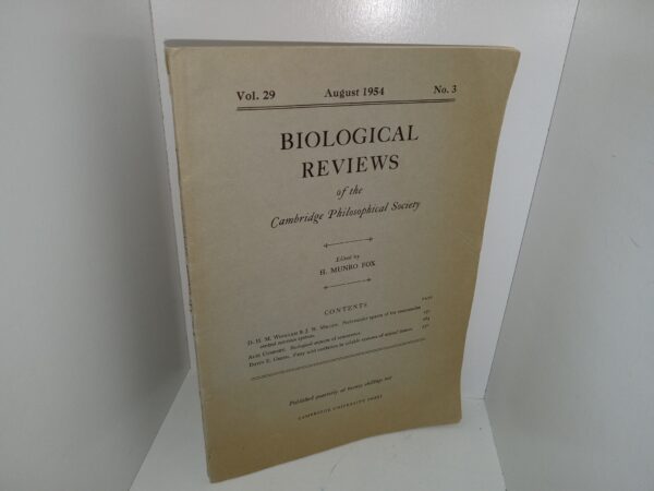 Biological Reviews of the Cambridge Philosophical Society: Vol. 29, No. 3, August 1954 (1954)