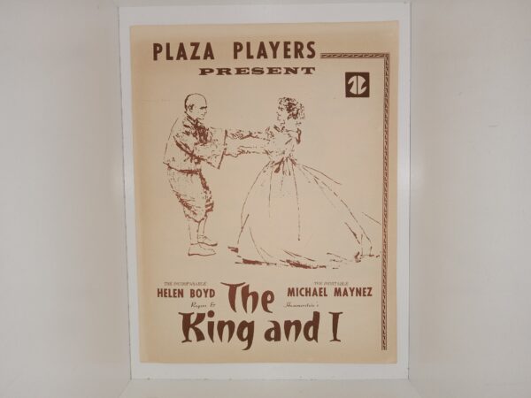 Plaza Players Present: The King and I (Program) (Unknown Printing Date)