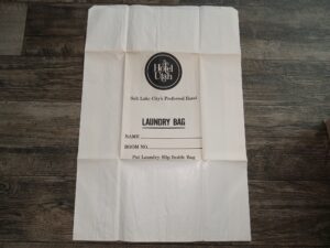 Paper Laundry Bag from Hotel Utah (Unused)