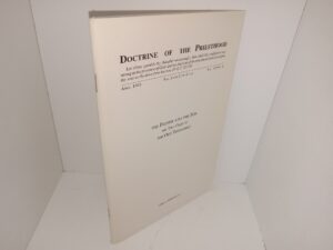 Doctrine of the Priesthood: Vol. 12, No. 4, April 1995, Salt Lake City, Utah: The Father and the Son: The two Gods of The Old Testament (1995)