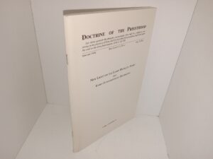 Doctrine of the Priesthood: Vol. 13, No. 1, January 1996: New Light on the Lorin Woolley Story and Early Fundamentalist Beginnings (1996)