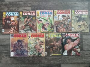 9 The Savage Sword of Conan Comic Books (See Details)