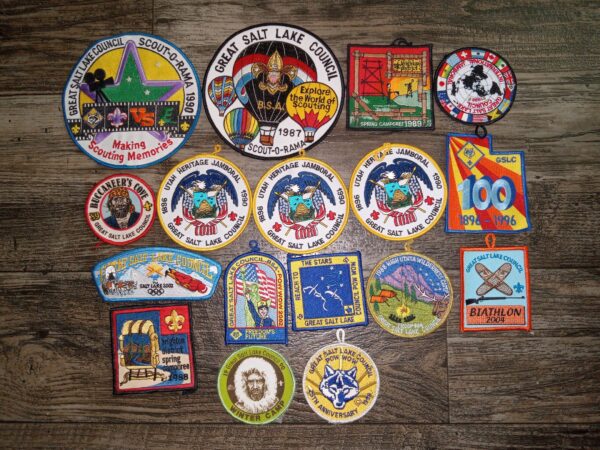 17 Misc. Utah Boy Scout Patches Ranging from 1986-2004