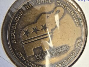 1996 Republican National Convention Coin — 39th Coinarama, San Diego, California