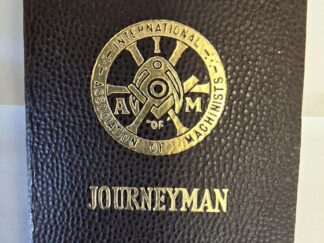 1952-1954 --- Journeyman -- Tiny Leather Book from the Grand Lodge International Association of Machinists