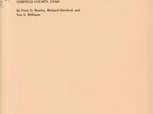 Geologic Map of the Adams Head-Johns Valley Area, Southern Sevier Plateau
