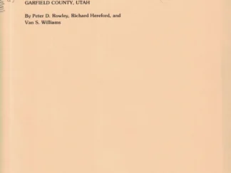 Geologic Map of the Adams Head-Johns Valley Area, Southern Sevier Plateau