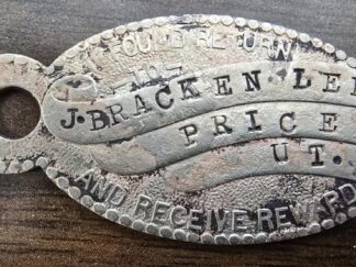 Unique Metal Item From J. Bracken Lee — “If Found Return to J. Bracken Lee, Price, Utah, And Receive Reward”