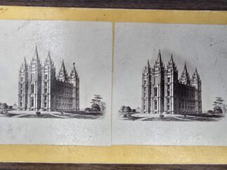 Stereoview of LDS Temple in Salt Lake City — Charles W. Carter, Photographer