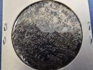 Columbian Products ~ Manila and Sisal Rope….  —- Unique Coin