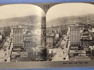 Stereoview of Salt Lake City, Utah — #212 / #2454 Salt Lake City, Utah – Keystone View Company