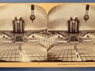 1897 — Stereoview — Interior of Mormon Tabernacle, Utah — Keystone View Company