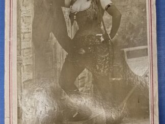 Cabinet Card:  Agnes Evans — Newsboy — The Theatrical Photo Co. New York City — #503