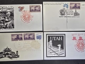 3 Old Utah Envelopes with Stamps and 1 From Nauvoo