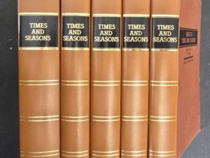 Times and Seasons — Hardbound — Reprints of the Original 6 Volumes + Index Booklet
