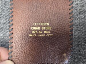 Brown Leather Wallet — Lettieri’s Cigar Store, 327 So. Main, Salt Lake City
