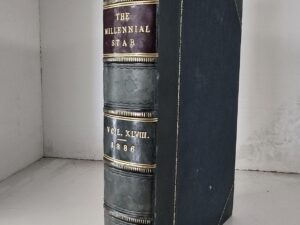 1886 — Millennial Star — Volume XLVIII — 3/4 Green Leather, Raised Bands, Gilded Page Edges — Very Nice
