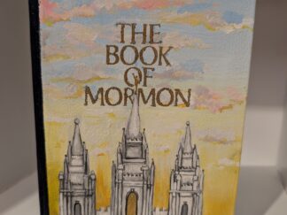 1995 — Hand Painted Book of Mormon — Salt Lake Temple — Hard Cover