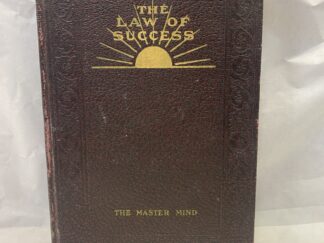 1938 Printing of The Law of Success - Napoleon Hill - Leather Bound - 1938
