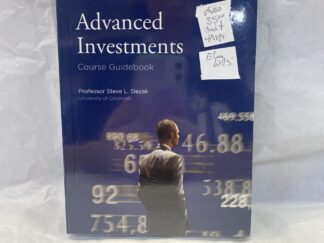 Advanced Investments Course Guidebook - Professor Steve L. Slezak - Paperback and 4 DVDs - 2014