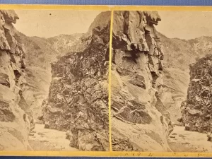 Utah Stereoview: Unique Photo of a Utah Canyon – C. R. Savage-Ottinger