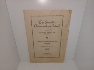 The Seventies Correspondence School Directed by The First Council of Seventy: methods of Delivering the Message: II Extemporaneous Speaking: Lessno for February, 1934 (1934)