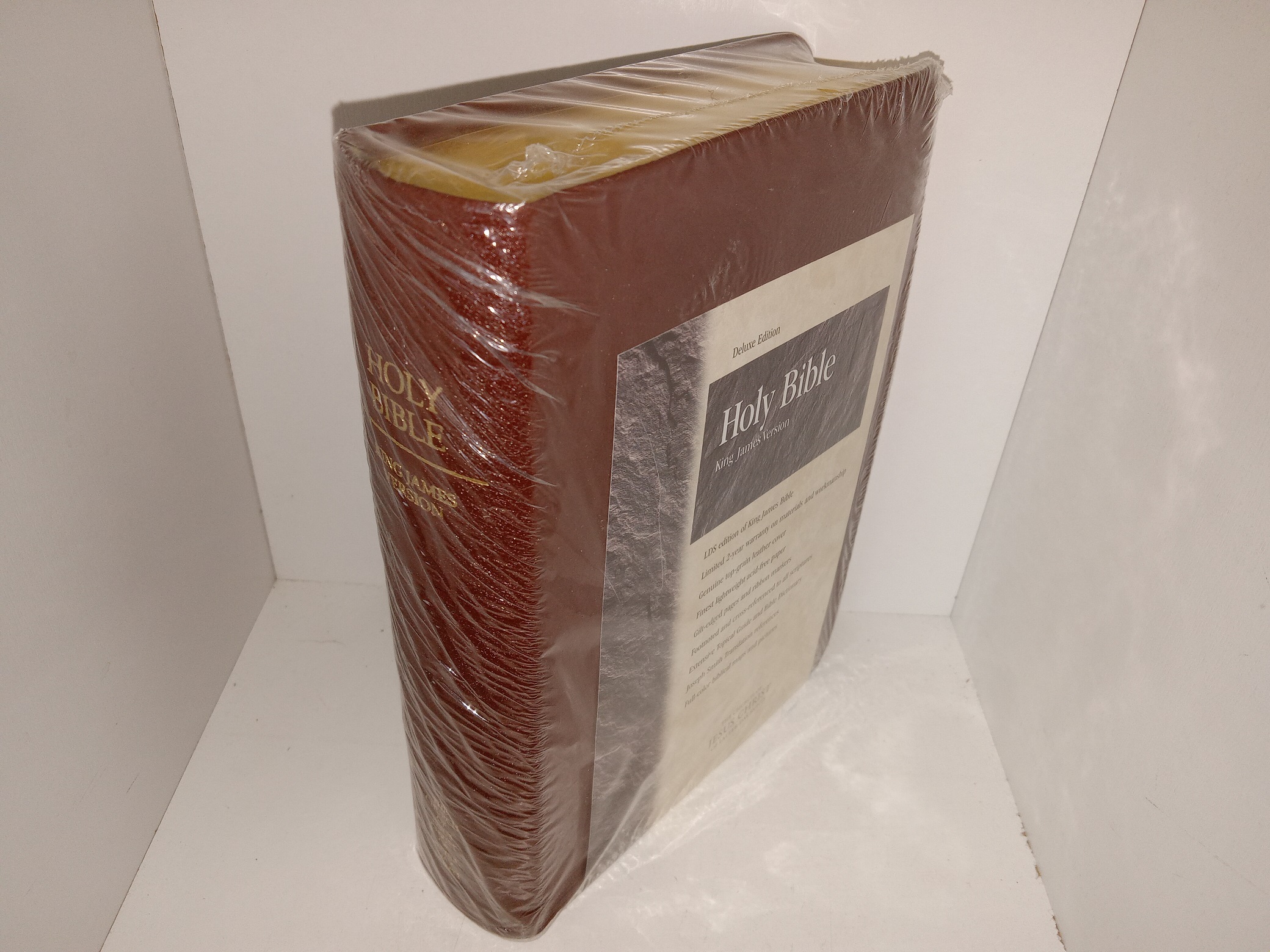 LDS, Brown Leather Holy Bible: King James Version (No Indexing Tabs) (Unknown Printing Date)