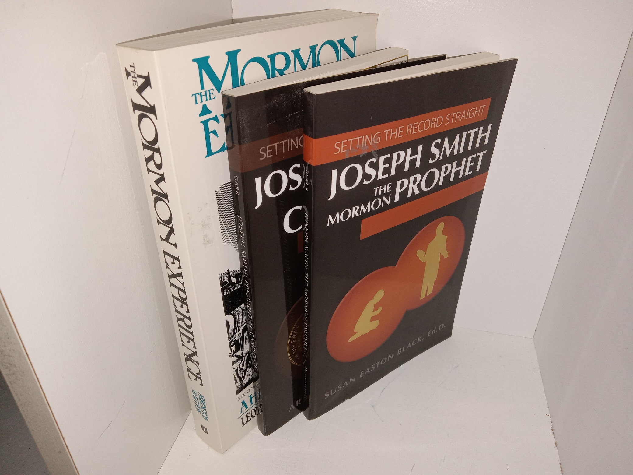 3 LDS Books: The Mormon Experience: A History of the Latter-day Saints / Setting the Record Straight: Joseph Smith: Presidential Candidate / Setting the Record Straight: Joseph Smith the Mormon Prophet (See Details)