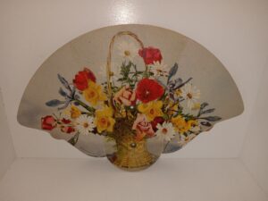Terminix of Utah Advertisement Fan w/ Illustration of a Basket of Flowers