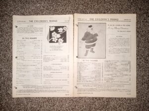 2 Issues of The Children’s Friend: Vol. 44, December, 1945 & Vol. 45, June, 1946 (Missing Wrappers)