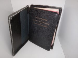LDS, Black Vinyl, Triple Combination w/ Zipper Case (1962)