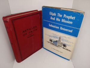 2 LDS Books: Articles of Faith / Elijah The Prophet And His Mission: Salvation Universal (See Details)