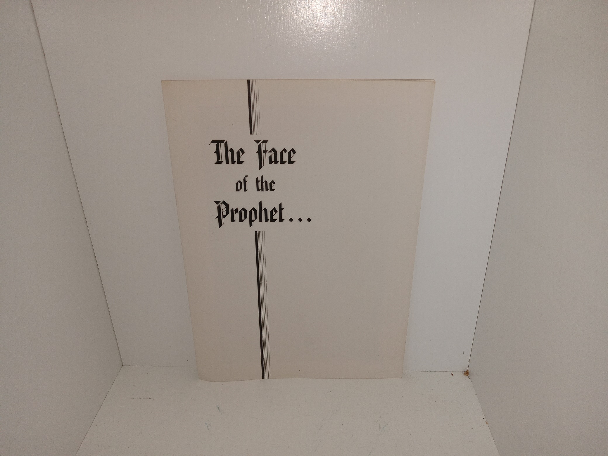The Face of the Prophet (Rare) (1942) ~ Unknown Author