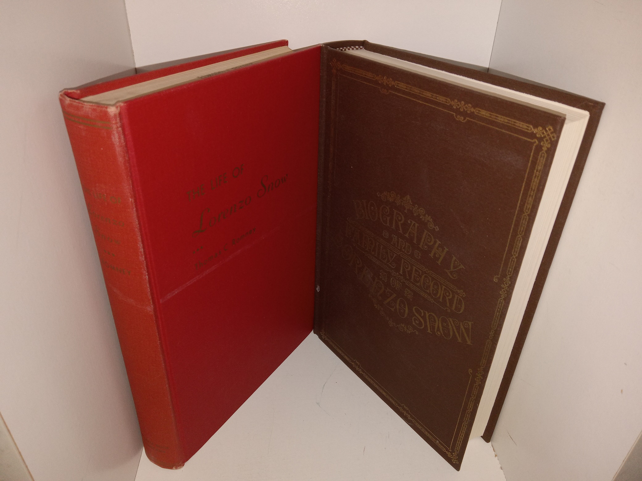 2 LDS Books about Lorenzo Snow: The Life of Lorenzo Snow / Biography and Family Record of Lorenzo Snow (See Details)