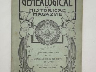 Utah Genealogical & Historical Magazine, Vol. XV, No.2, April, 1924