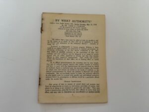 1930- By What Authority?- Dr. James E. Talmage- May 18, 1930