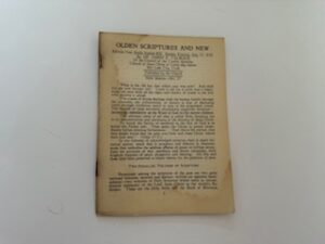 1930- Olden Scriptures and New- Dr. James E. Talmage- July 13, 1930