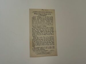 Lutheran Book Mission Tract No. 14- What Does it Mean to be a Christian?