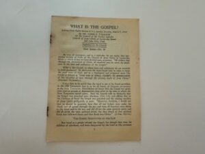 1930- What is the Gospel?- Dr. James E. Talmage- March 9, 1930