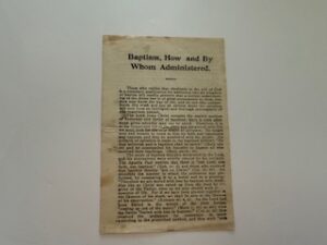 Baptism, How and By Whom Administered.