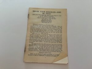 1930-Break Your Shackles-And Be Free- Dr. James E. Talmage- March 23, 1930