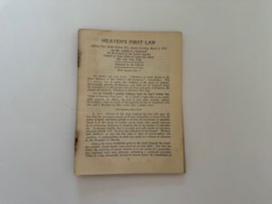 1930- Heaven’s First Law- Dr. James E. Talmage- March 2,1930