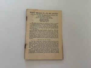 1930- What Means It-To Be Saved?- Dr. James E. Talmage- February 23, 1930