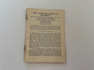 1930-The American Nation in Prophecy- James E. Talmage- July 20,1930