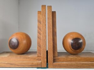 Pair of Wood Book Ends